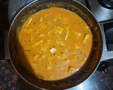 A picture of step 8 of Shahi paneer.