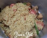 A picture of step 7 of Chicken Maqlooba/Palestinian Flipped Upside Down Rice Dish.