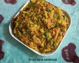 વેજ. ફાડા મસૂરદાળ ની ખીચડી (Veg Fada Masoor Dal Khichdi Recipe In Gujarati) રેસીપી સ્ટેપ3ફોટો