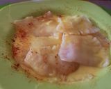 Foto del paso 6 de la receta: Raviolones de merluza y Kanikama, con crema de azafrán