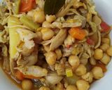 Foto del paso 5 de la receta Ropa vieja de garbanzos con pollo verduras y papas