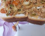 A picture of step 3 of Club sandwichs....