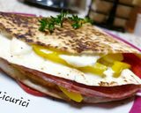 Pas rețetă Triunghi de tortilla umplut 3 fotografie