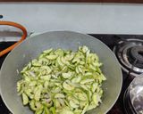 A picture of step 2 of Spiny Gourd Subji.