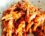 Hình bước làm 2 của món Chân gà sauce cay