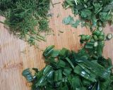 A picture of step 1 of Spring Onion Fritters.