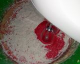 A picture of step 5 of Red velvet muffins#my Valentine's recipe#author marathon.