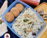 A picture of step 6 of Coconut Rice (Thengai Sadam).