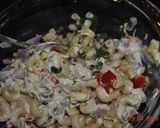 A picture of step 7 of Macaroni Salad سالاد ماکارونی.