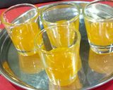 A picture of step 3 of Orange Jelly Pudding Layer in a Glass.