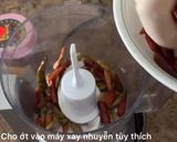 Hình bước làm 2 của món Ớt Sa Tế từ ớt Cũ Đông Đá