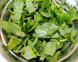 A picture of step 1 of SARSON SAAG CABBAGE SABZI...