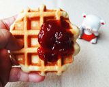 Hình bước làm 4 của món Bánh WAFFLE của nước Bỉ (Belgian Waffle)
