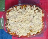 A picture of step 5 of Lasagna.