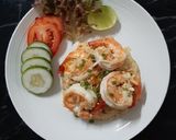 รูปขั้นตอนการทำที่ 2 ของ "ข้าวผัดกุ้งหอมเนยฉบับง่ายๆ"🦐🍚 Easy Butter Shrimp Fried Rice