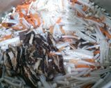 A picture of step 3 of Hot and Sour Soup.
