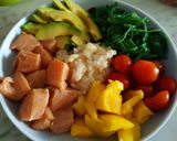 Foto del paso 8 de la receta: Poke de salmón con salsa agridulce