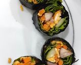 Hình bước làm 5 của món Kimbap giảm cân