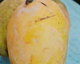 A picture of step 1 of Kesar mango shake 😋.