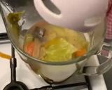 A picture of step 6 of Fresh Minestrone with Tubettini and Vegetable Purée from Scraps.