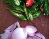 Foto langkah ke 1 dari resep Tumis Daun Kunyit Teri Asin.