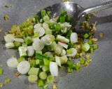 A picture of step 2 of Manchow Soup.