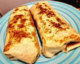 A picture of step 5 of Savoury BBQ Burrito (Vegan).