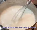 A picture of step 4 of Coconut and berries pudding with sago tapioca balls.