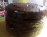 Foto langkah ke 11 dari resep Chocolate Cake (bisa untuk based Birthday Cake).