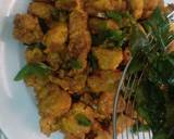 Ayam popcorn bawang goreng daun kari langkah memasak 5 foto