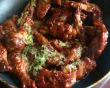 A picture of step 7 of Sticky orange wings.