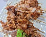 A picture of step 2 of Chicken Suya.