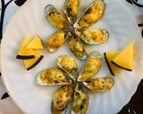 A picture of step 9 of Three Cheese Baked Mussels.