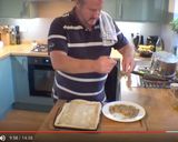 A picture of step 6 of Pissaladier.