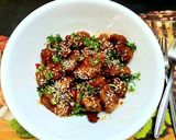A picture of step 4 of Sesame Chicken.