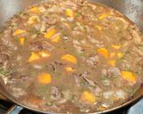 A picture of step 3 of Beef Stew with Cabernet and Peppers.