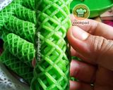 Gambar langkah 10 resipi Roti Jala Pandan & Sos Pandan.
