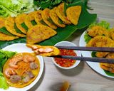 Hình bước làm 5 của món Bánh xèo đơn giản