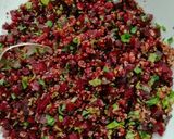 A picture of step 2 of Beetroot Tahbulah.