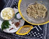 A picture of step 1 of Buckwheat Kuttu ki giri ki upma.