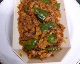 A picture of step 6 of Soya keema.