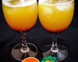A picture of step 3 of After glow cocktail.