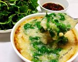 Hình bước làm 3 của món Cháo Rau Dền Nước Tương