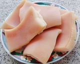 Hình bước làm 1 của món Da HEO chiên phồng - giòn