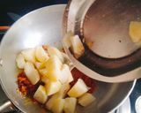 A picture of step 3 of Bhungara Bateta (Bhavnagar style Bhungara Bateta).