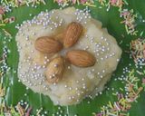 A picture of step 2 of Sooji Halwa.