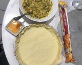 Une image de l'étape 4 de Tarte salée au poulet.