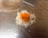 A picture of step 2 of Salmon Pink Spiral Onigiri Rice Ball 🍙.