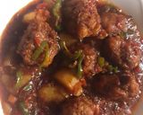 A picture of step 4 of Buttered veggies rice with Italian meat ball and potato soup.