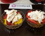 A picture of step 5 of A Strawberry Treat with fresh whipped cream 💖.